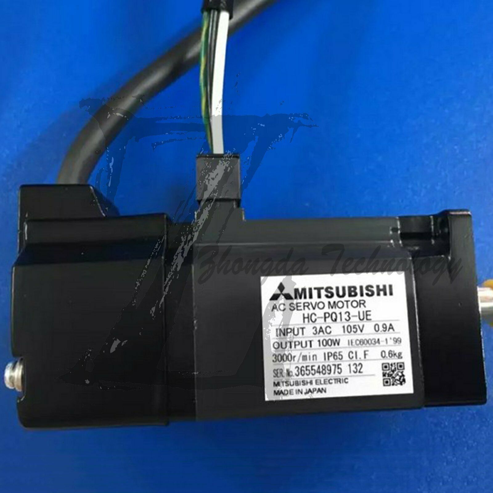 New Mitsubishi Servo Motor, 5 A, 100 kW, 4500 rpm, 0.32 Nm,HC-PQ13-UE Mitsubishi