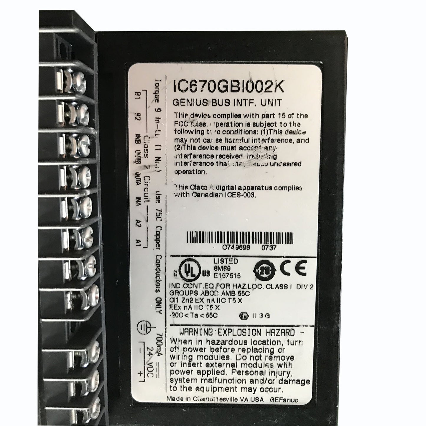 IC670GBI002K - FANUC
