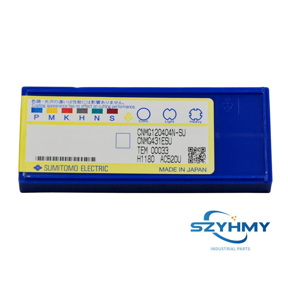Sumitomo CNMG120404N-SU AC520U Carbide Inserts 10PCS/Box - SUMITOMO