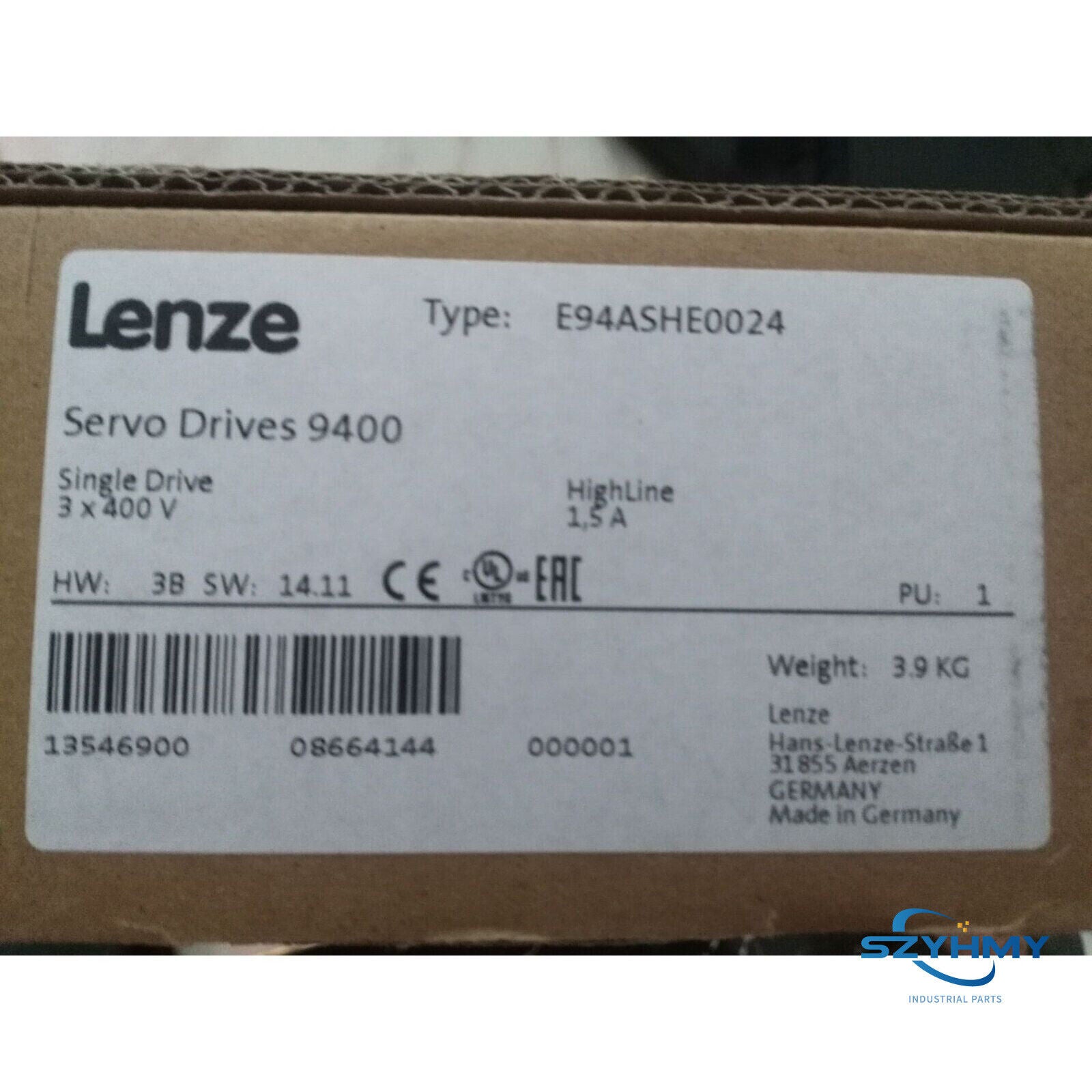 Lenze E94ASHE0024 Servo Drive, New - LENZE