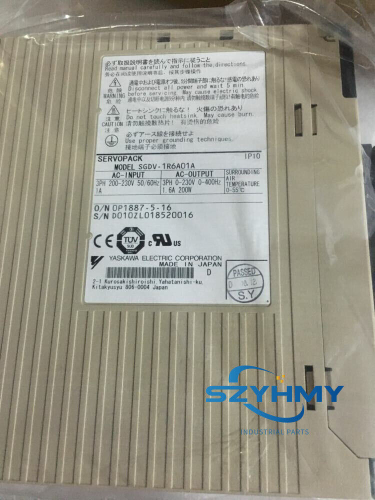 YASKAWA SGDV-1R6A01A AC SERVO Driver - High Performance & New - YASKAWA