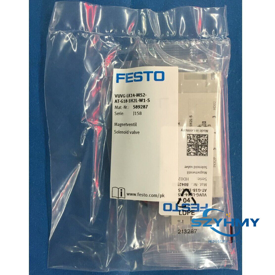 FESTO VUVG-LK14-M52-AT-G18-1H2L-W1-S Solenoid Valve 1PC - FESTO