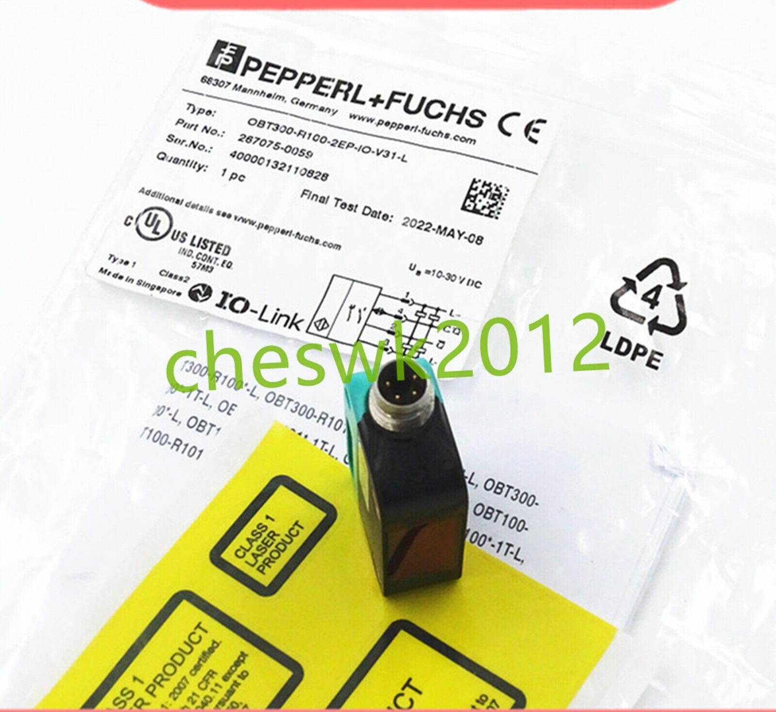 Pepperl+Fuchs OBT300-R100-2EP-IO-V31-L Sensor - New in Box - PEPPERL+FUCHS