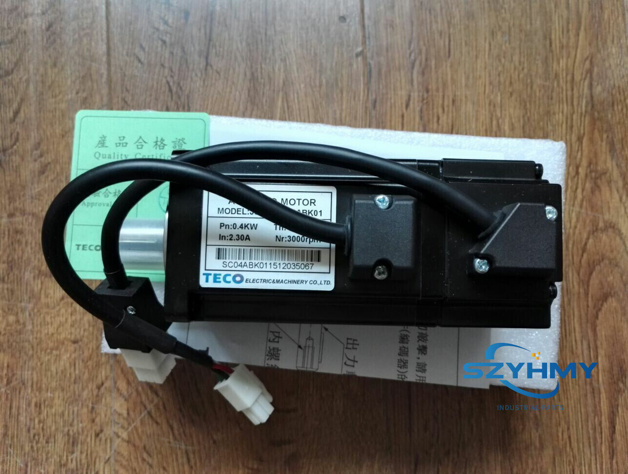 TECO JSMA-SC04ABK01 AC Servo Motor, New In Box - KOEED