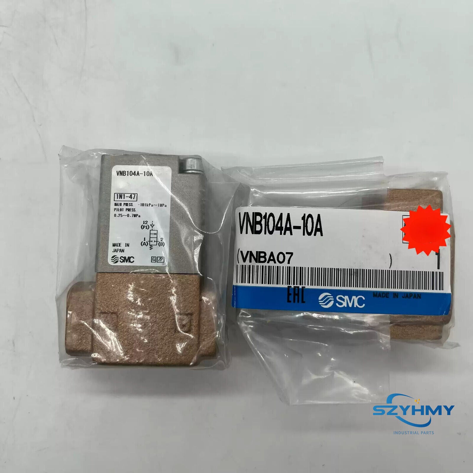 SMC VNB104A-10A Air Operated Valve - 1PC New Replacement - SMC