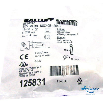 Balluff BES M12MI-NOC40B-S04G Inductive Standard Sensor - BALLUFF