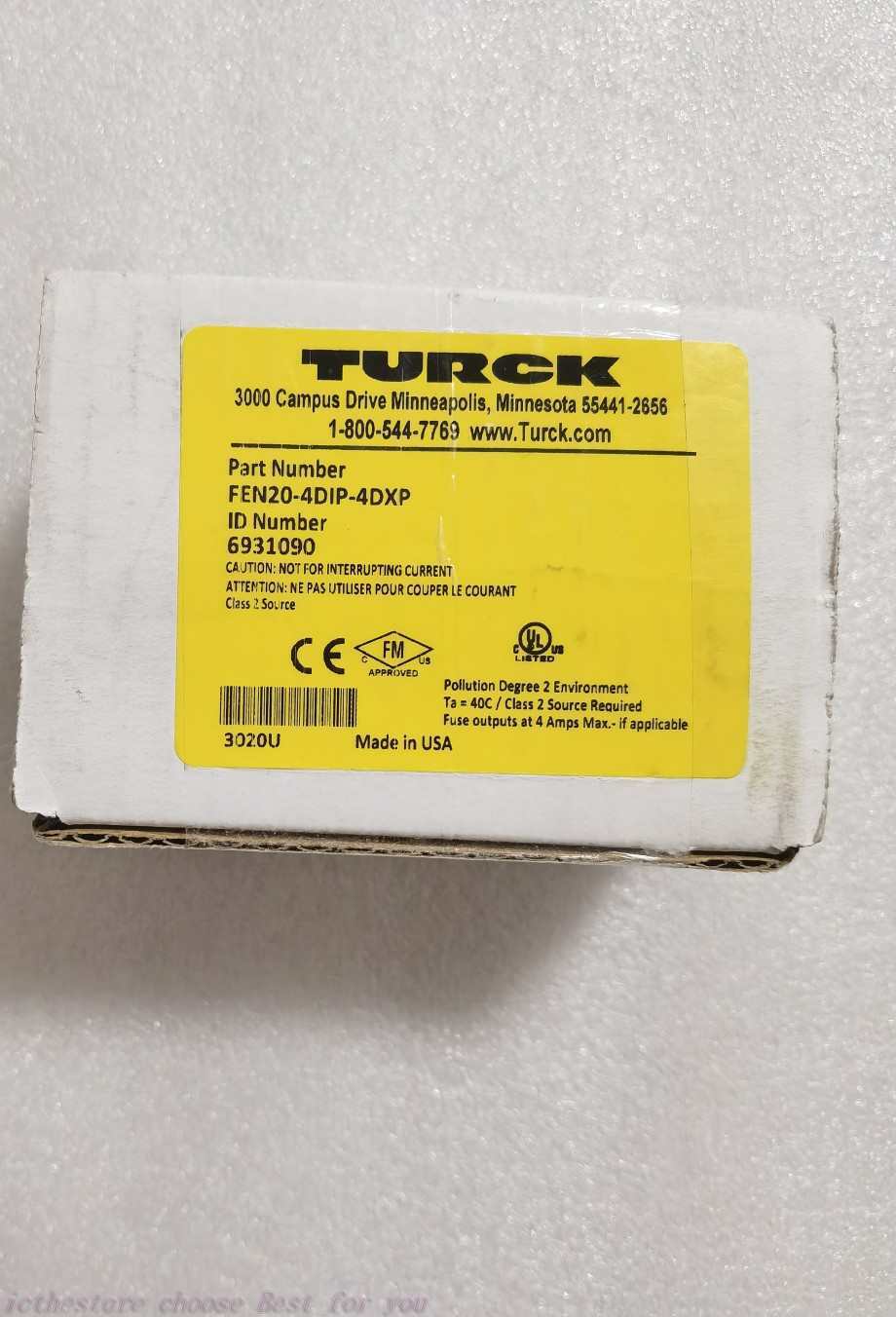 Turck FEN20-4DIP-4DXP-DIN Multiprotocol Digital I/O Module - KOEED