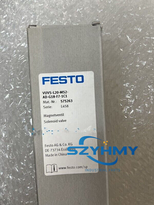 1PC New FESTO VUVS-L20-M52-AD-G18-F7-1C1 575263 Solenoid Valve - FESTO