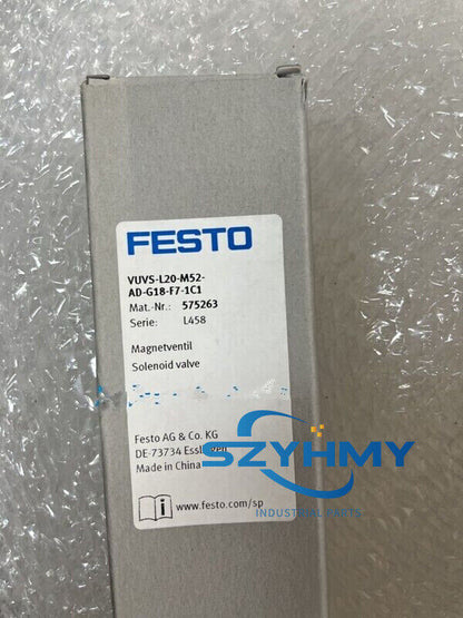 1PC New FESTO VUVS-L20-M52-AD-G18-F7-1C1 575263 Solenoid Valve - FESTO