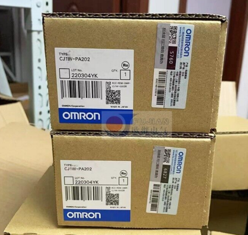 OMRON CJ1W-PA202 Power Supply Unit, 100-240VAC, Brand New - OMRON