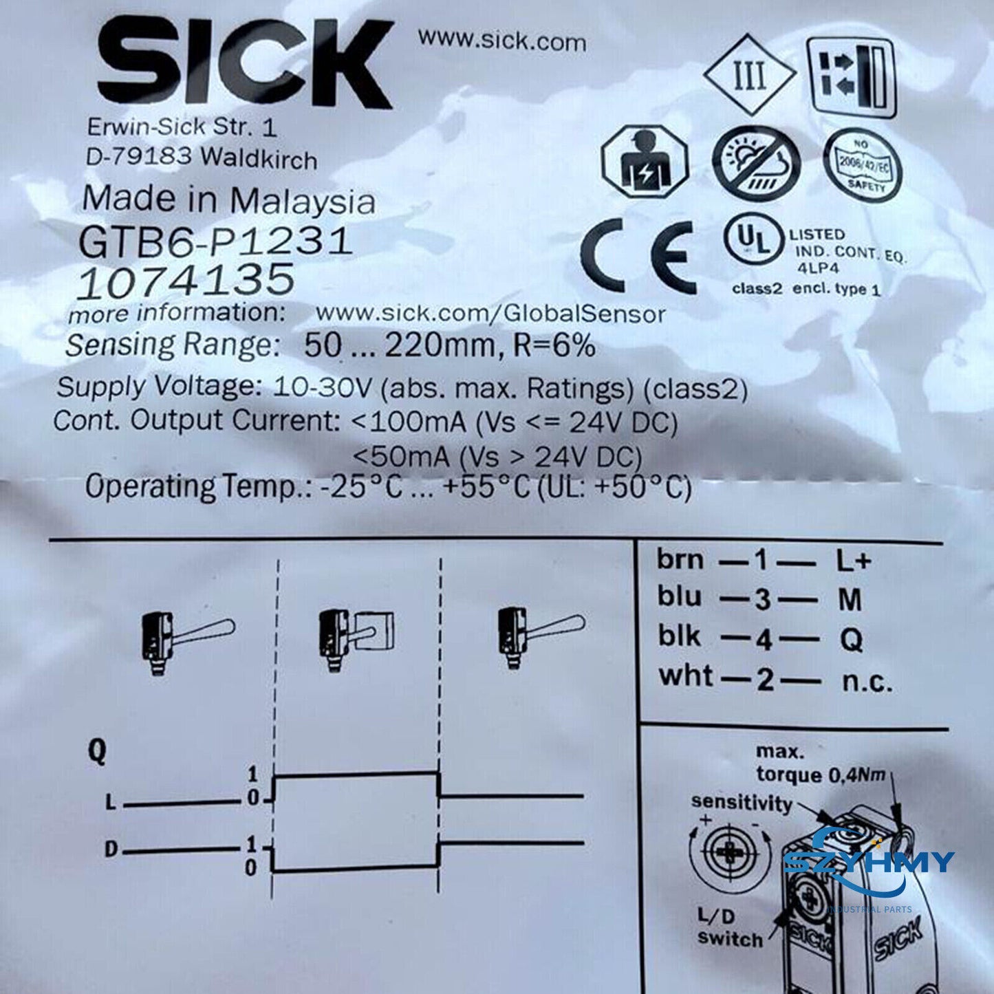1pc New GTB6-P1231 Photoelectric Switch Sensor - GTB