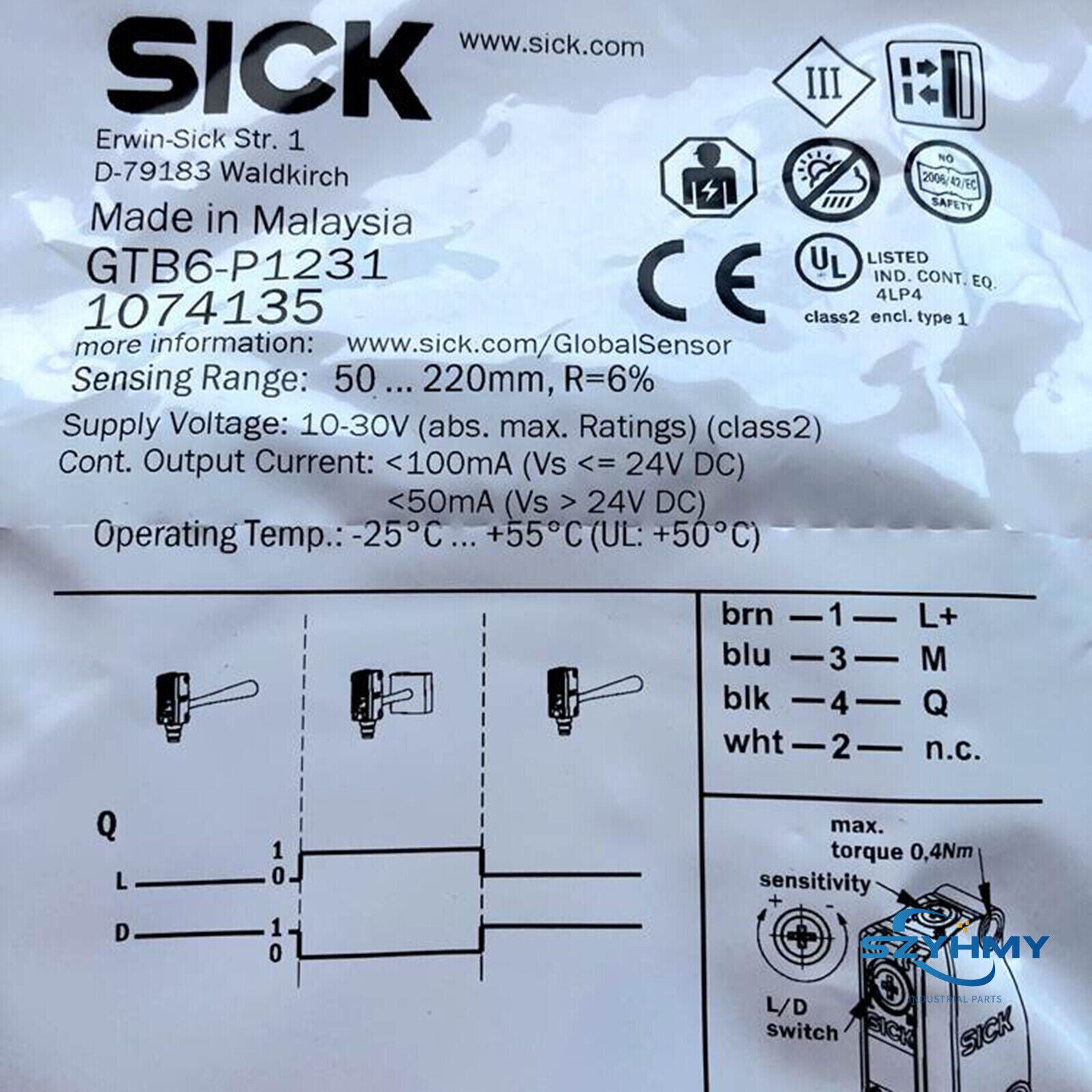 1pc New GTB6-P1231 Photoelectric Switch Sensor - GTB