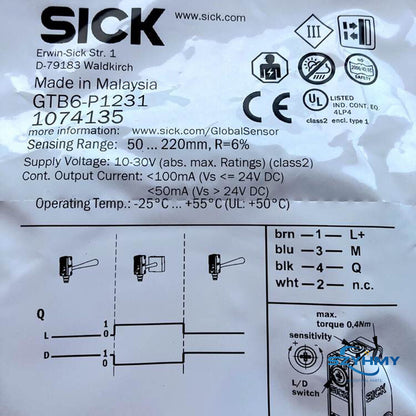 1pc New GTB6-P1231 Photoelectric Switch Sensor - GTB