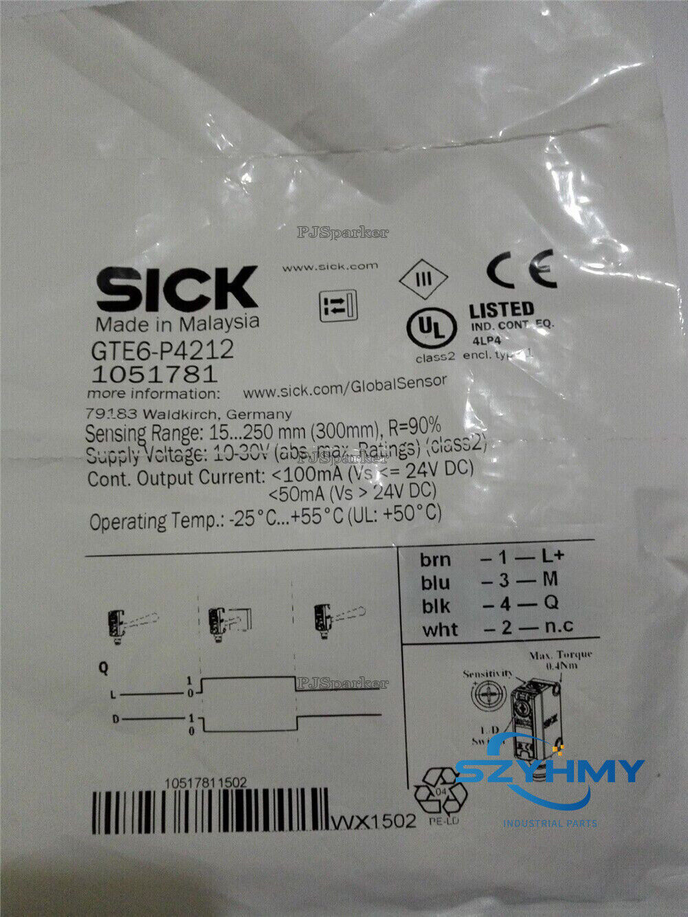 SICK GTE6-P4212 Photoelectric Sensor - Reliable Detection Solution - SICK
