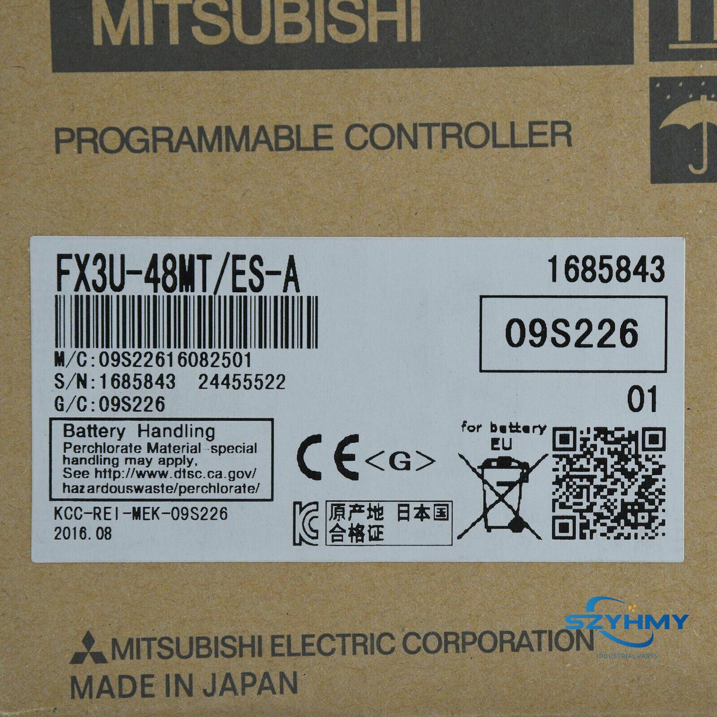 Mitsubishi FX3U-48MT/ES-A Programmable Logic Controller - 1PC - MITSUBISHI