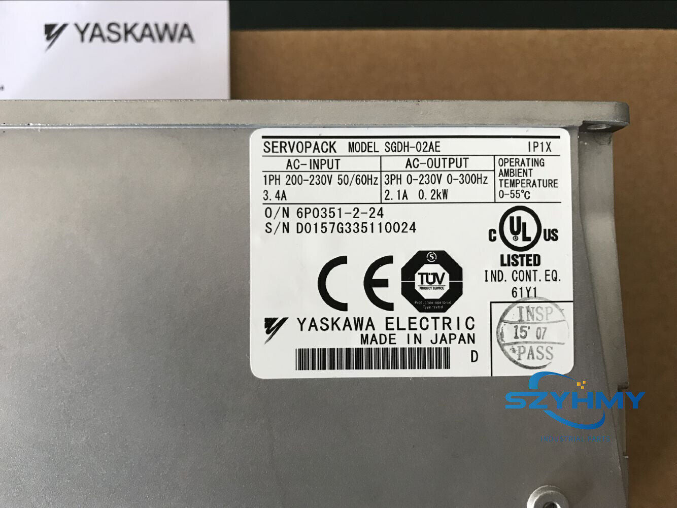 Yaskawa SGDH-02AE Servo Driver - New in Box - YASKAWA