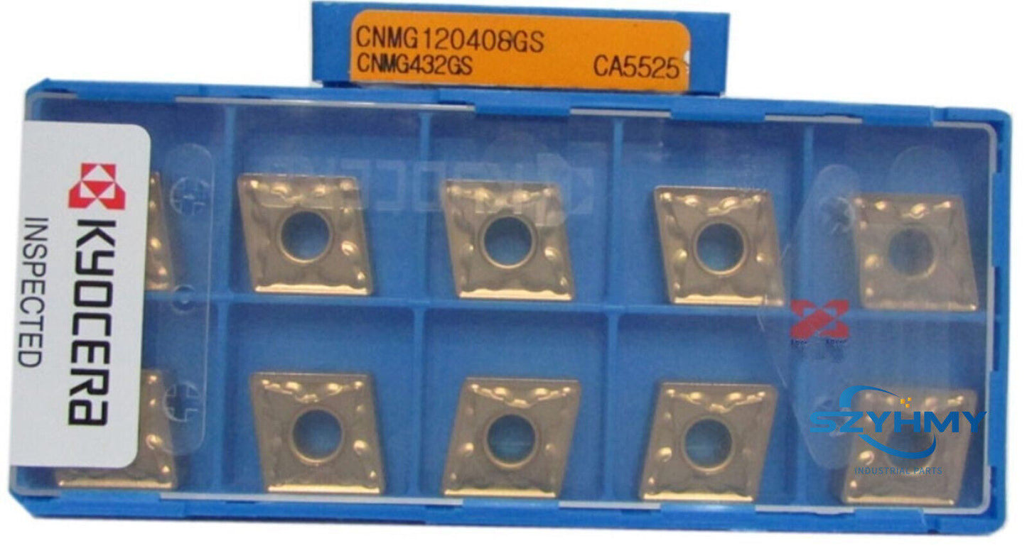 10PCS KYOCERA CNMG120408GS Carbide Inserts CA5525 New In Box - KYOCERA