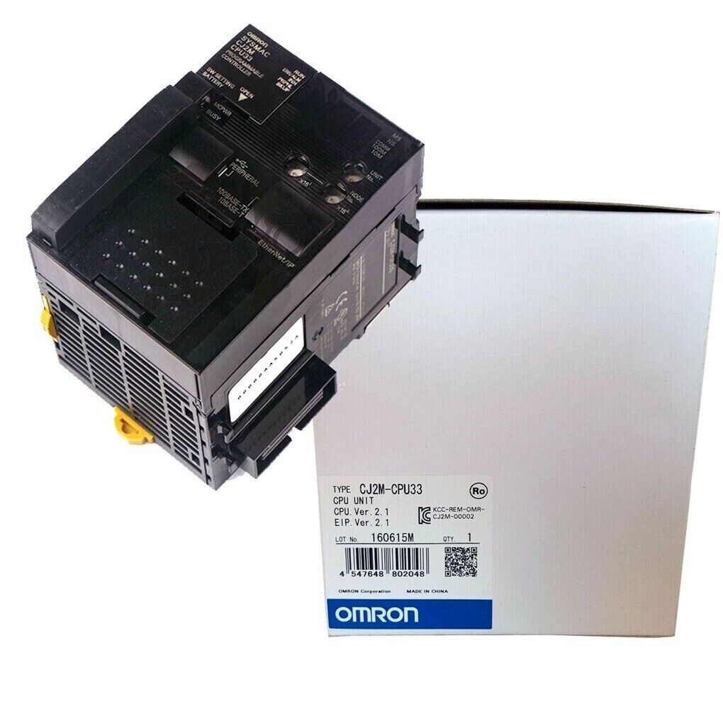Omron CJ2M-CPU33 PLC Unit - New in Box with Warranty - OMRON