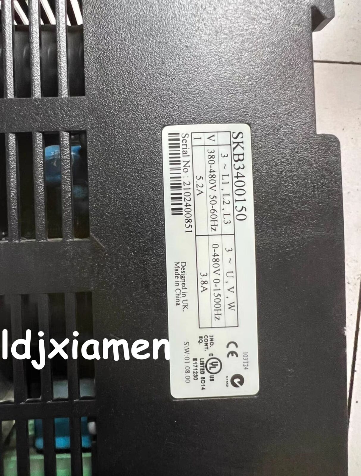 Emerson Control Techniques AC Drive SKB3400150 - Used Unit - EMERSON CONTROL TECHNIQUES