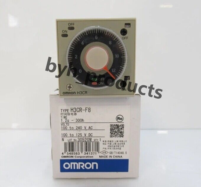 OMRON PLC Twin Timer H3CR-F8 100-240V AC - New in Box - OMRON PLC
