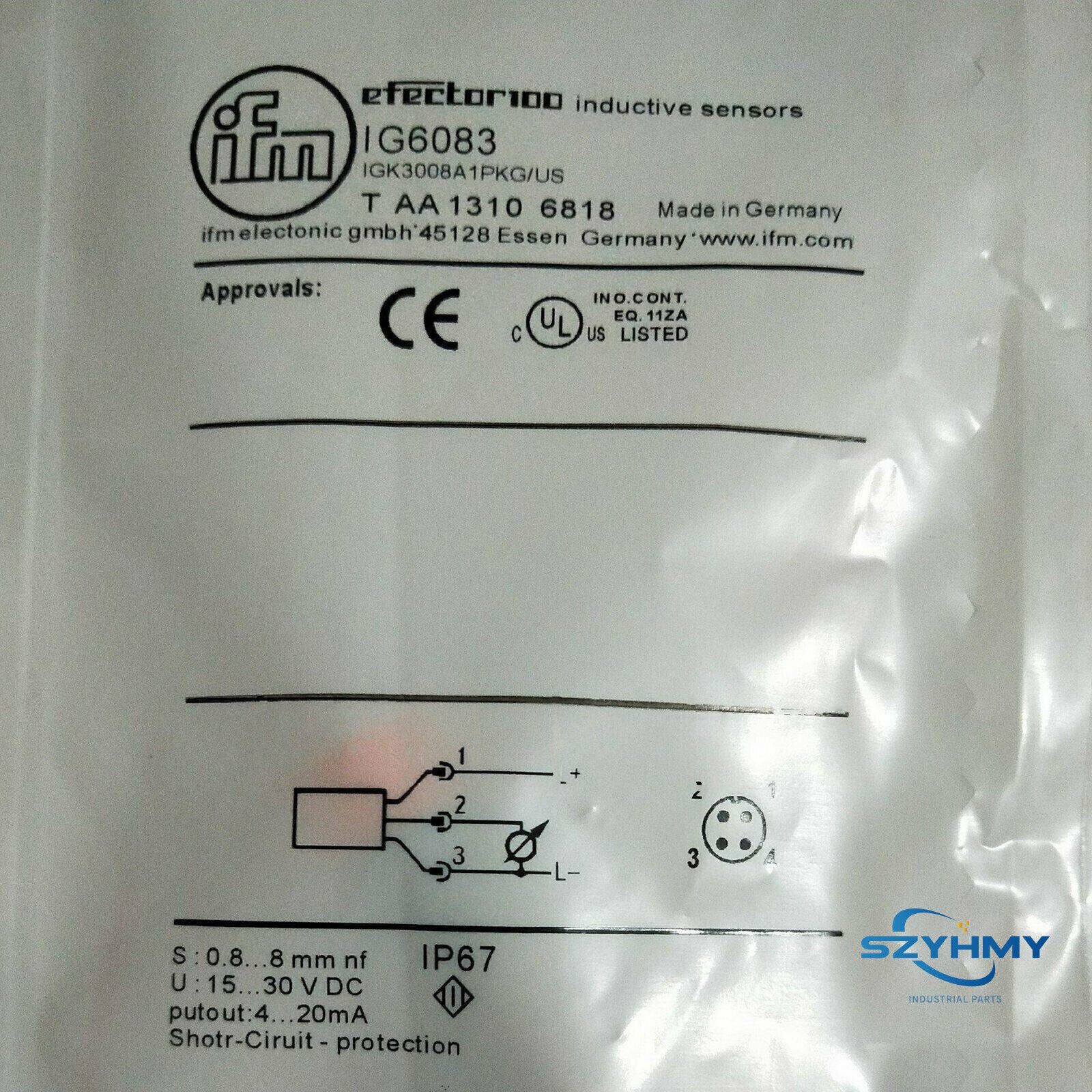 IFM IG6083 Proximity Switch Sensor - 1 Piece - IFM