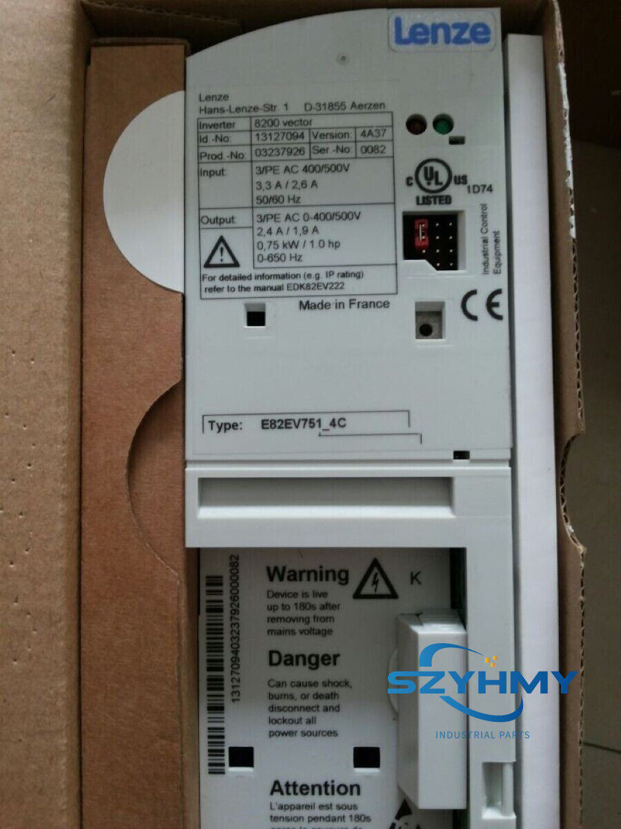 Lenze Inverter E82EV751K4C New In Box - LENZE
