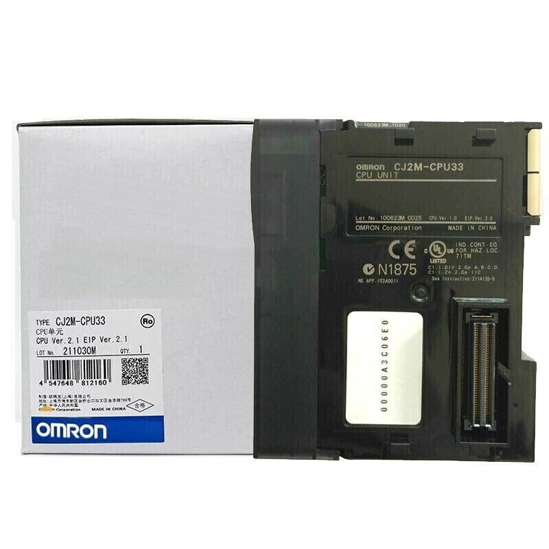 Omron CJ2M-CPU33 PLC Unit - New in Box with Warranty - OMRON