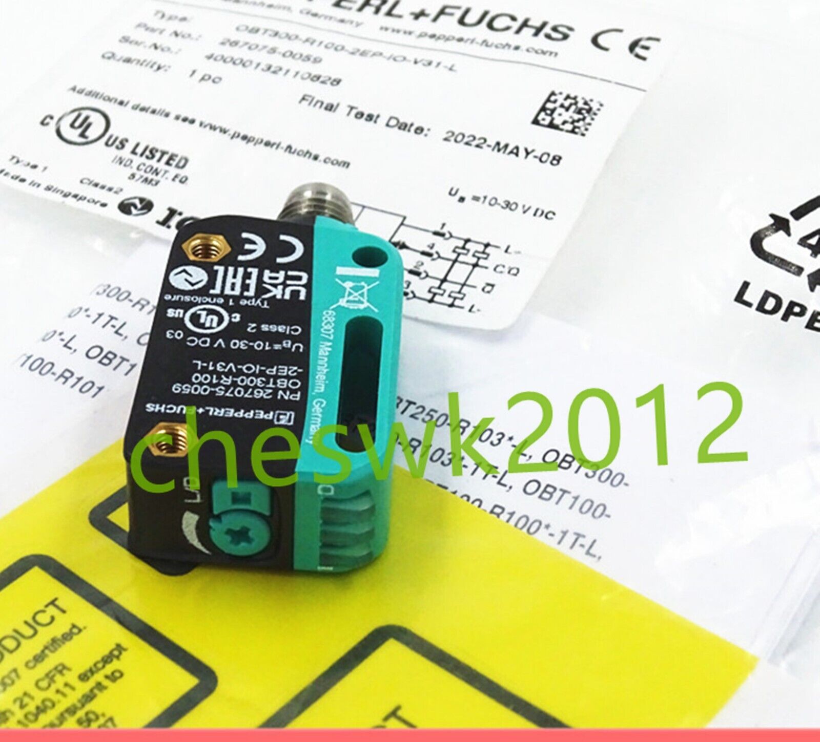 Pepperl+Fuchs OBT300-R100-2EP-IO-V31-L Sensor - New in Box - PEPPERL+FUCHS