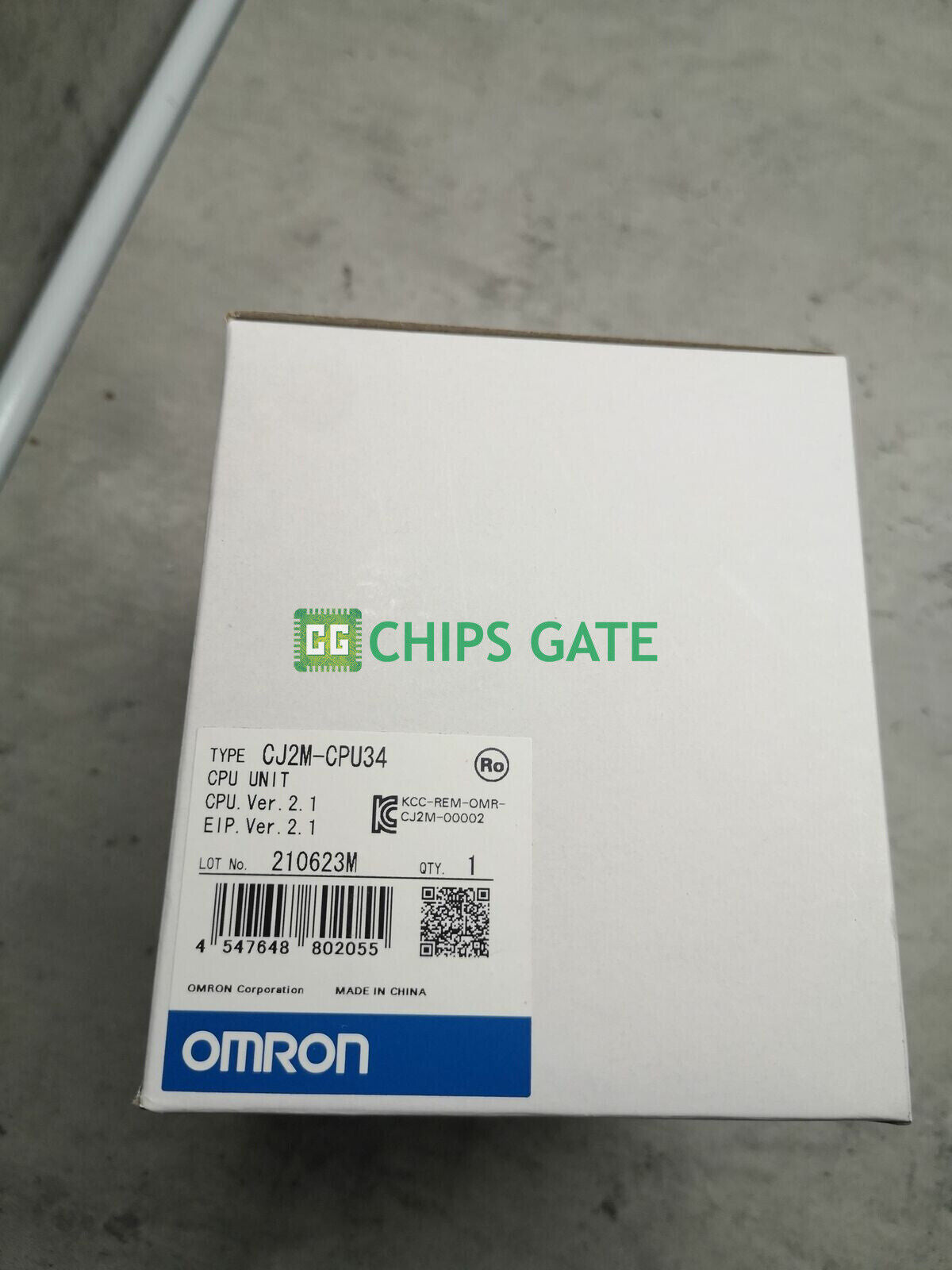 Omron CJ2M-CPU34 New CPU Unit for Industrial Automation - OMRON