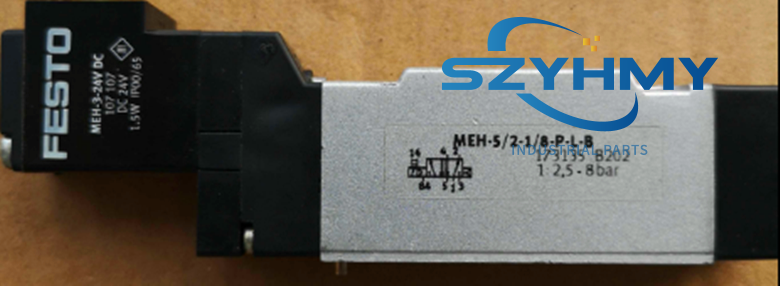 Festo MEH-5/2-1/8-P-L-B 173125 Solenoid Valve - 1 Piece - FESTO