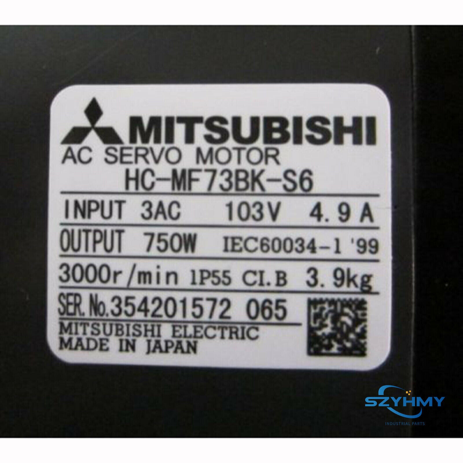 Mitsubishi HC-MF73BK-S6 Servo Motor - 1PC New in Box - MITSUBISHI