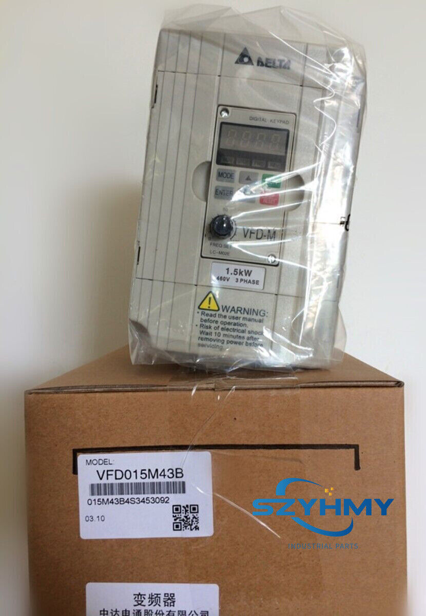 Delta VFD015M43B 1.5Kw Inverter 380V - Efficient Motor Control - DELTA