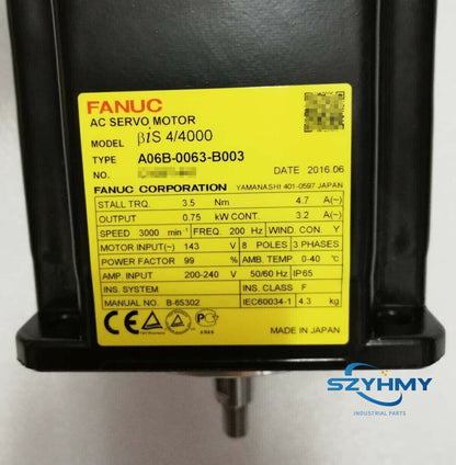 FANUC A06B-0063-B003 Servo Motor - 1PC New in Box - FANUC