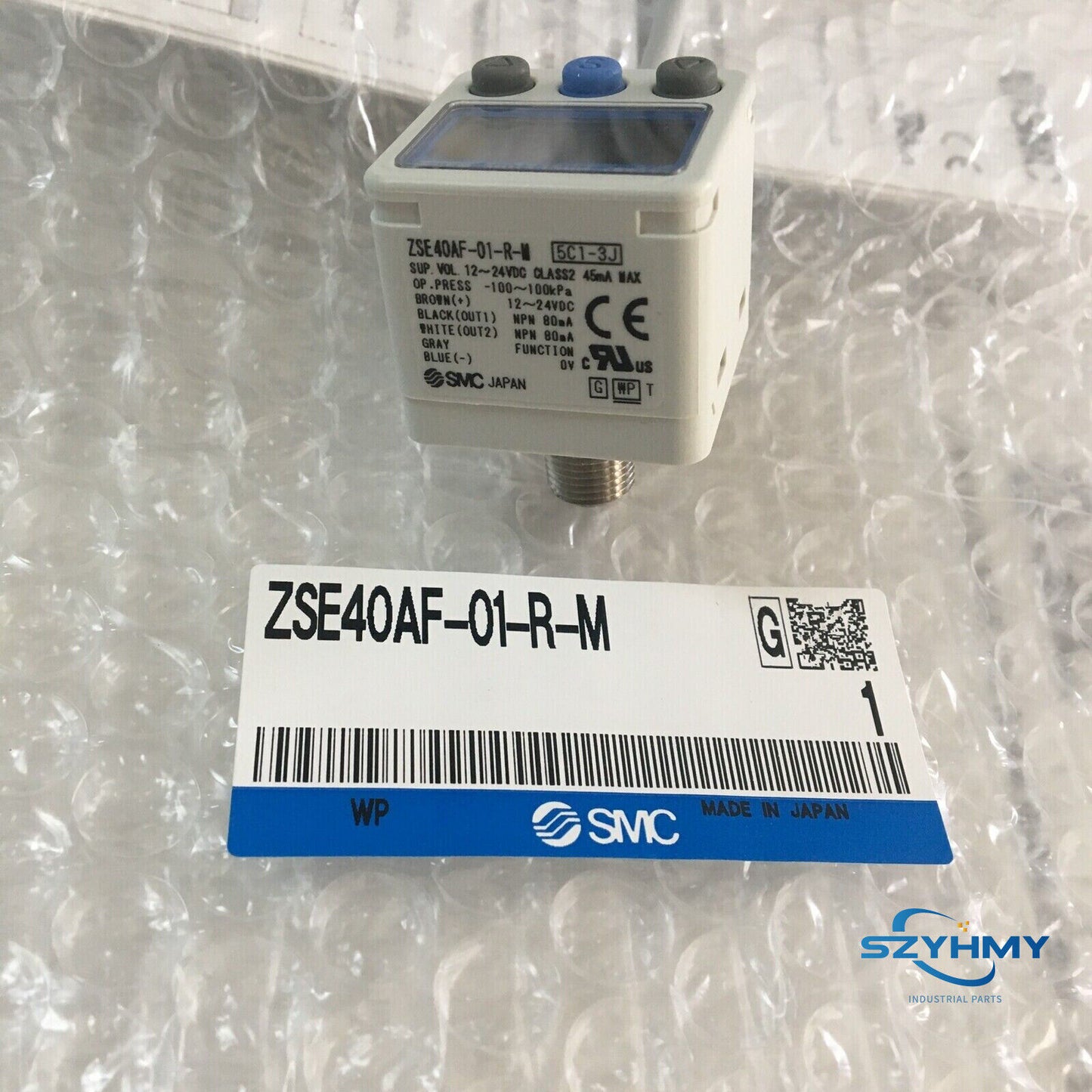 New SMC ZSE40AF-01-R-M Pressure Switch - Reliable Control Solution - SMC