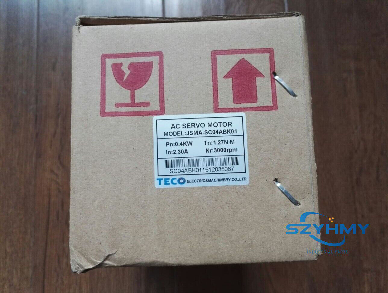 TECO JSMA-SC04ABK01 AC Servo Motor, New In Box - KOEED