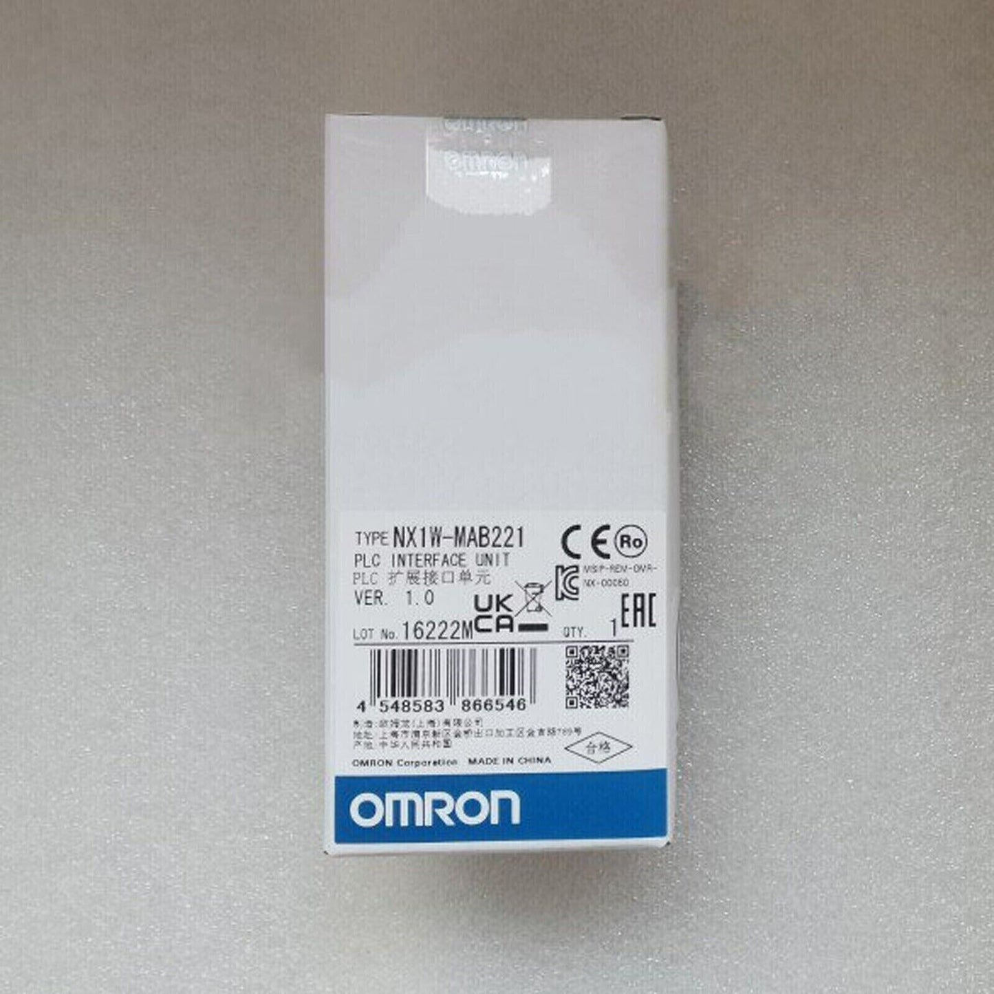 Omron NX1W-MAB221 Expansion Interface Unit - New In Box - OMRON