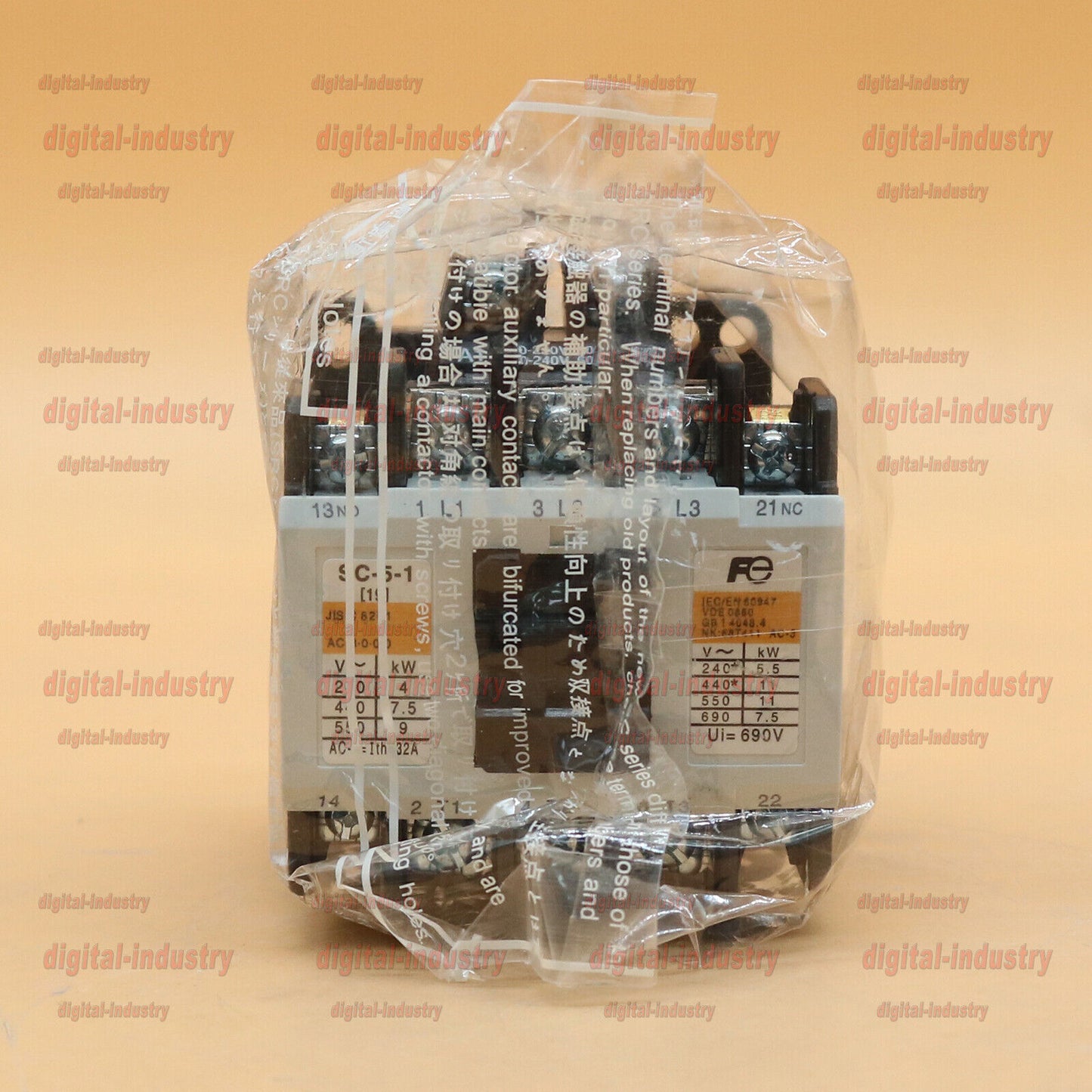 1PS New Fuji SC-5-1 220VAC Magnetic Contactor for Industrial Use - FUJI