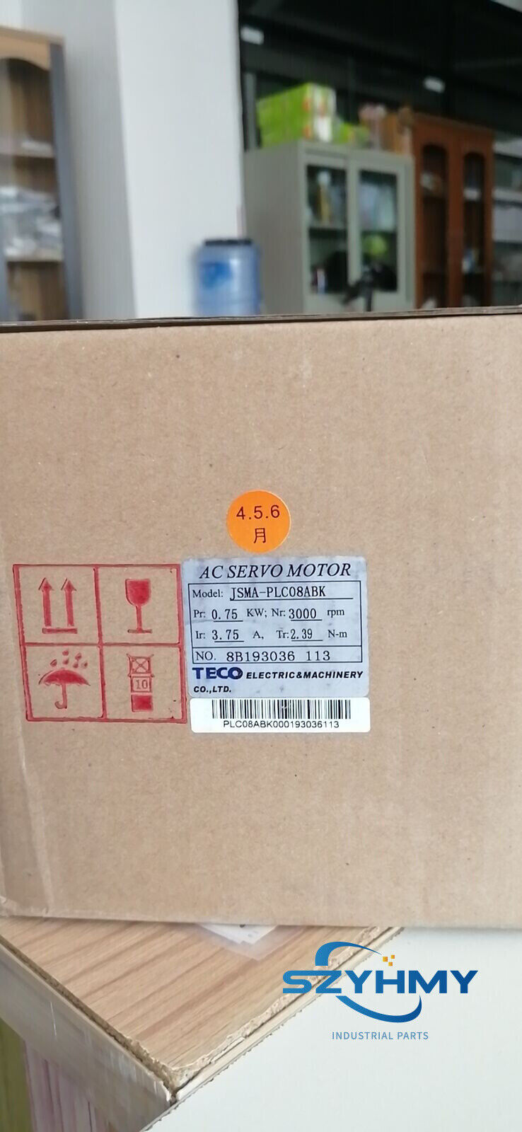 TECO JSMA-PLC08ABA 750W AC Servo Motor for Precision Control - TECO