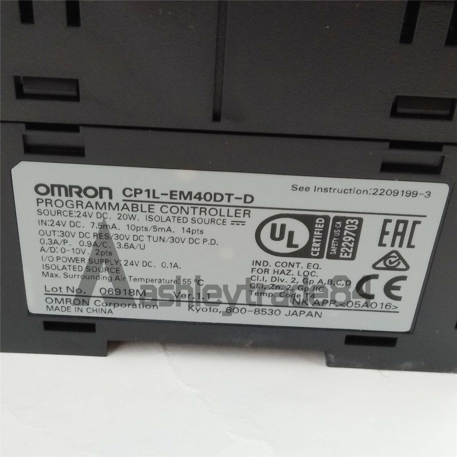 OMRON PLC CP1L-EM40DT-D: Reliable Automation Control System - OMRON