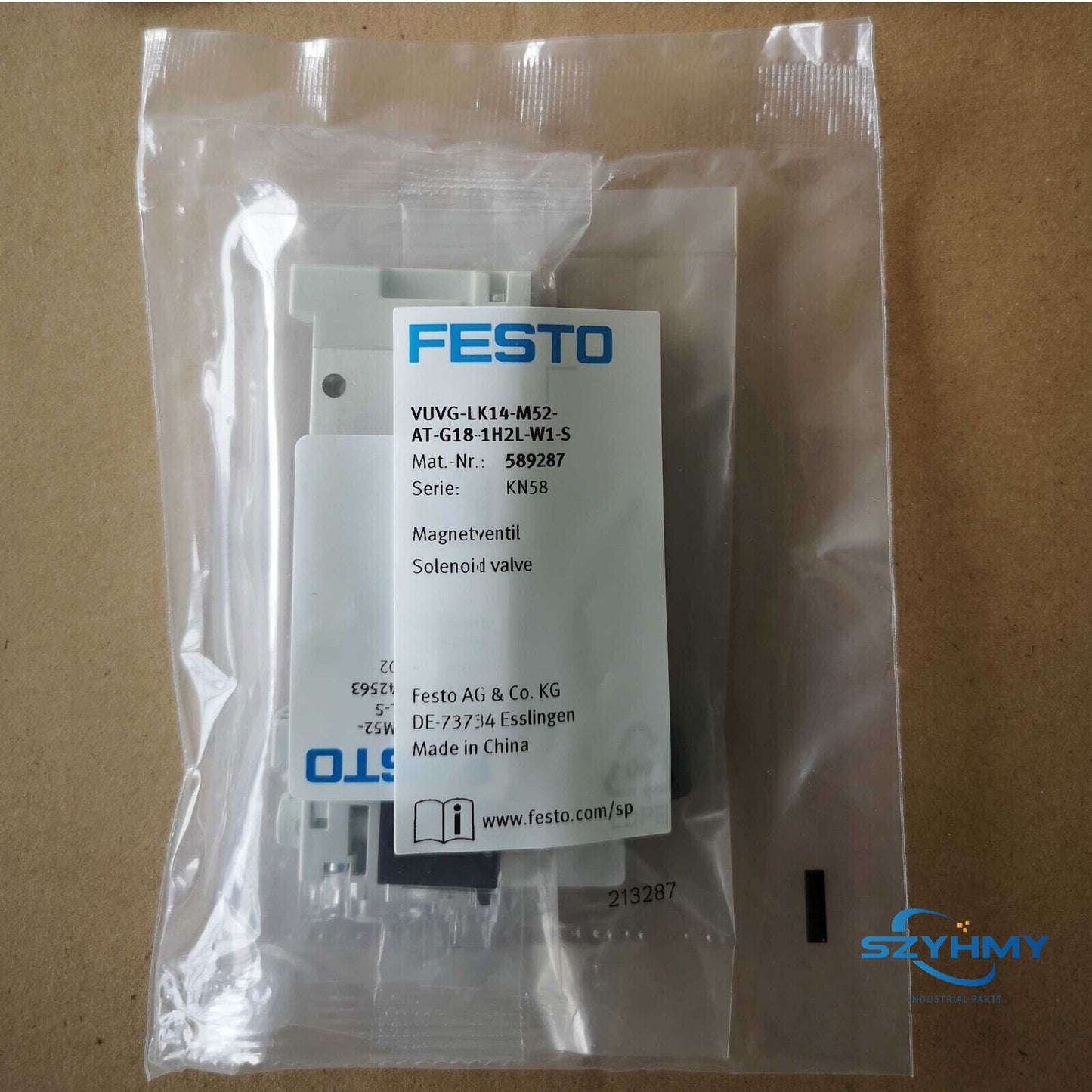 FESTO VUVG-LK14-M52-AT-G18-1H2L-W1-S Solenoid Valve 1PC - FESTO