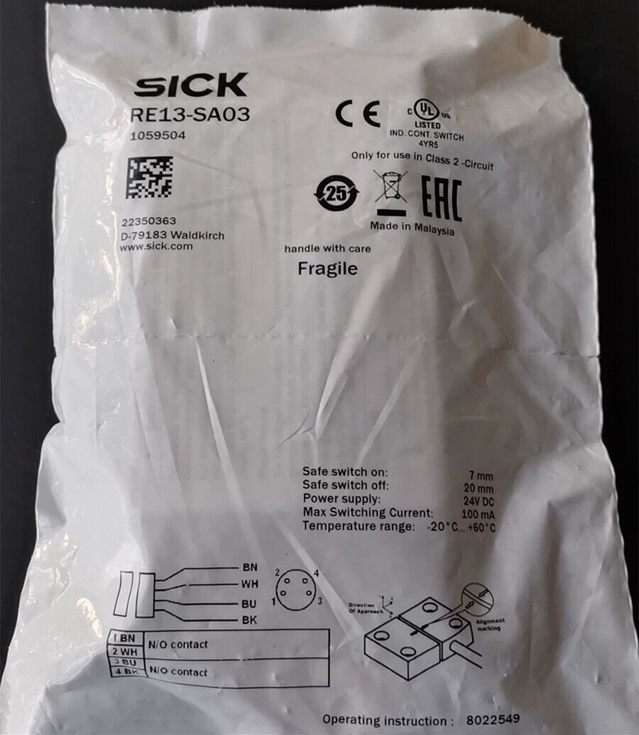 NEW SICK 13-SA03 Sensor RE13SA03 - High Precision Measurement - SICK