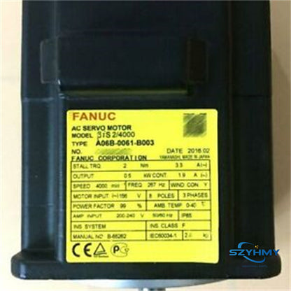 New FANUC A06B-0061-B003 Servo Motor for Exceptional Performance - FANUC