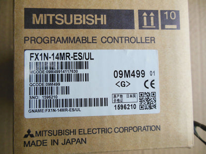Mitsubishi FX1N-14MR-ES/UL PLC - New in Box - Reliable Control - MITSUBISHI