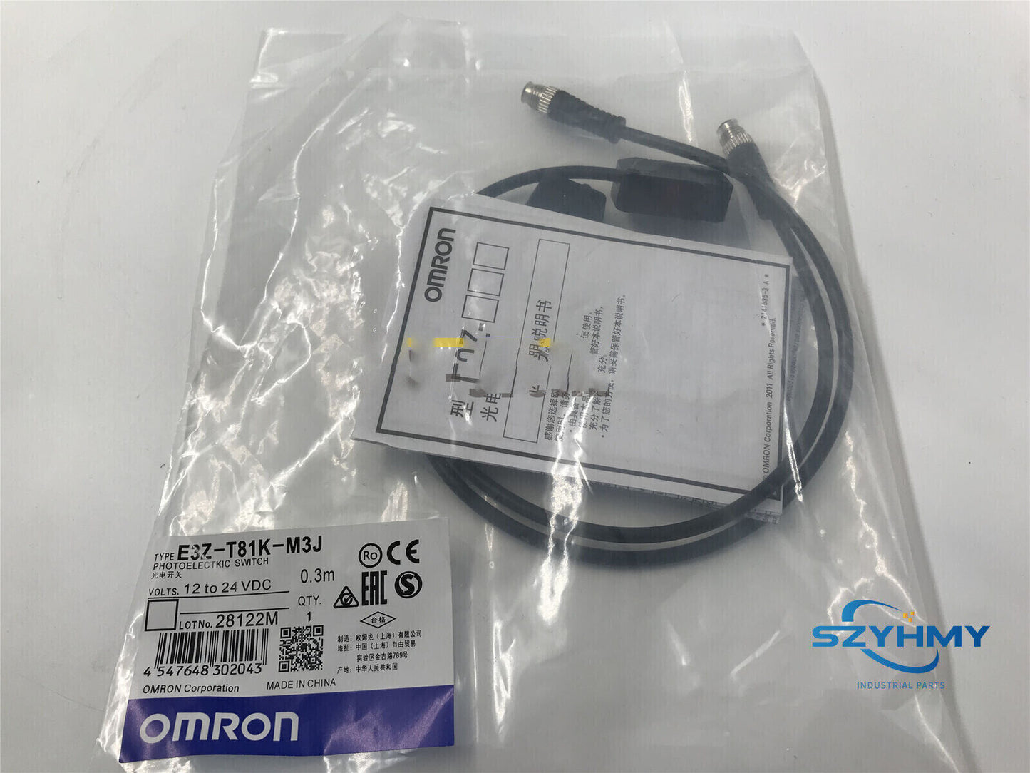 Omron E3Z-T81K-M3J Proximity Switch Sensor - 1 Piece New - OMRON