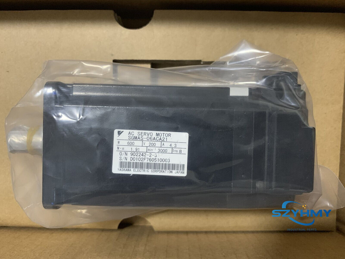 Yaskawa SGMAS-06ACA21 AC Servo Motor - New in Box - YASKAWA