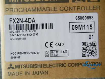 Mitsubishi FX2N-4DA PLC - New in Box, Enhance Your Automation - MITSUBISHI