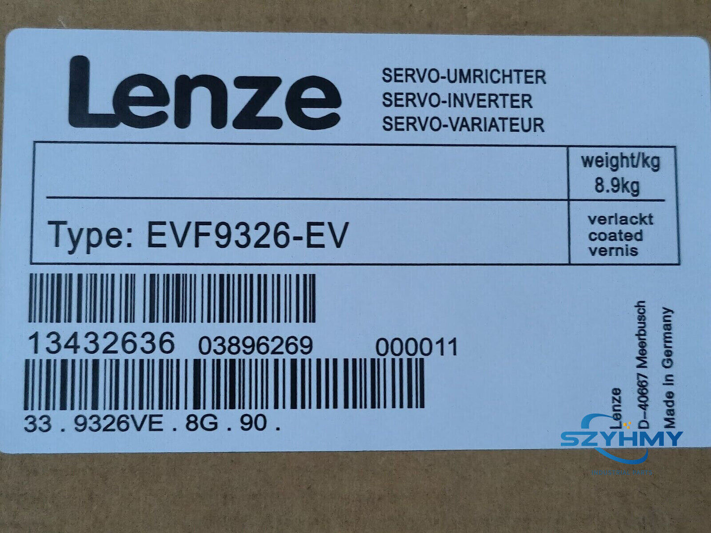 Lenze EVF9326-EV Inverter, New In Box - LENZE