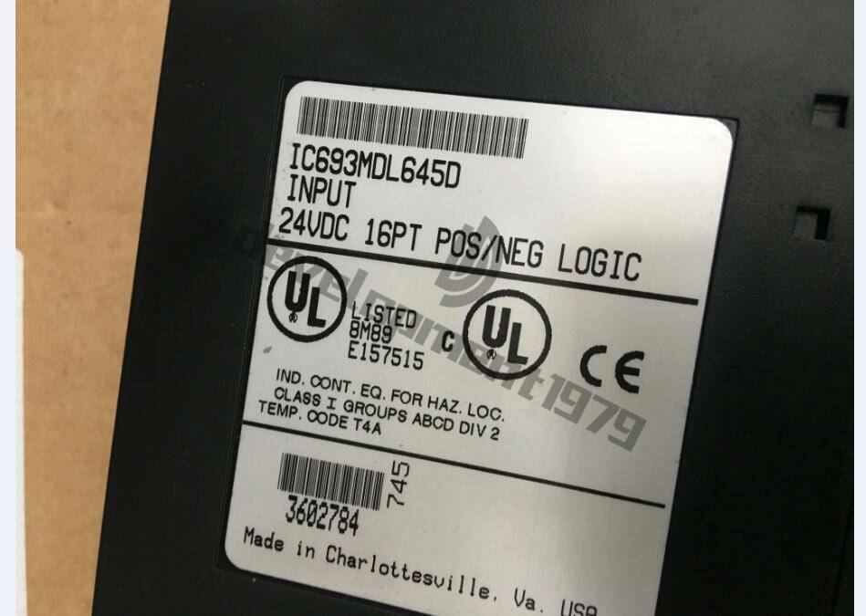 GE Fanuc IC693MDL645D Logic Input Module - New Condition - GE FANUC