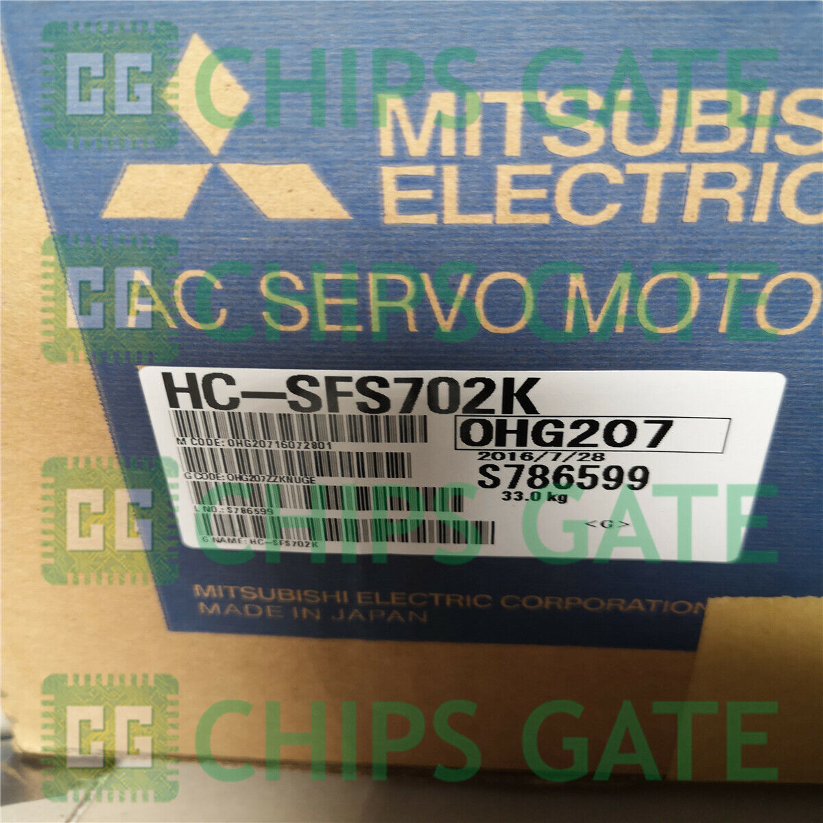 Mitsubishi HC-SFS702K Servo Motor for High Precision Applications - MITSUBISHI