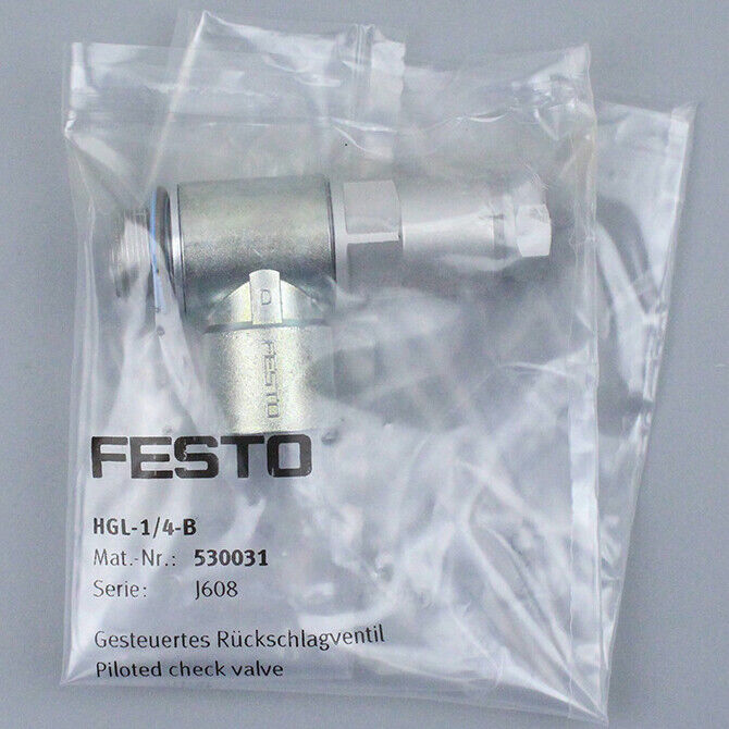 New Festo HGL-1/4-B Piloted Check Valve - 1pc - FESTO